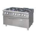 Öztiryakiler Kuzine Büyük Fırınlı 900 Seri Gazlı 6 Açık Ateş 120x90x85