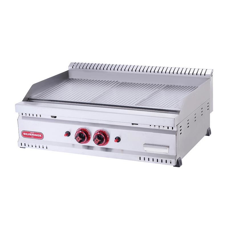 Silverinox 60x60x35 cm Gazlı Oluklu Izgara PG-60-T