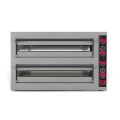 Inoxclass Çift Katlı Pizza Fırını Elektrikli 30 cm x 18 Pizza Kapasiteli Margarita M902E