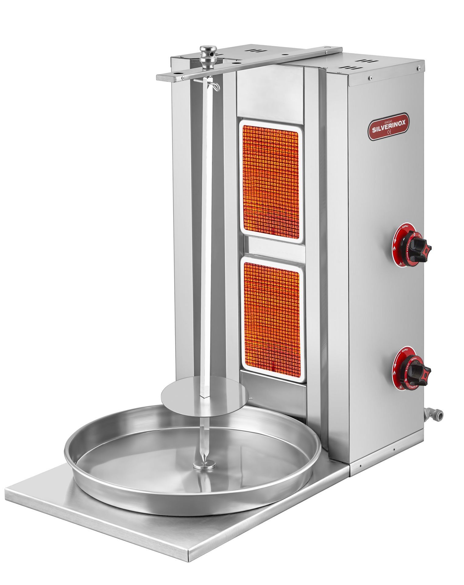 Silverinox 2 Radyanlı Sabit Motorsuz Doğalgazlı Döner Ocağı 2164