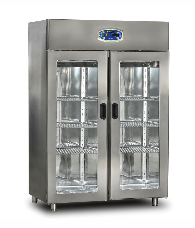 Dampak 22DBF2C-GN Dik Tip İki Cam Kapılı Buzdolabı 1330 lt 139x82x210 cm