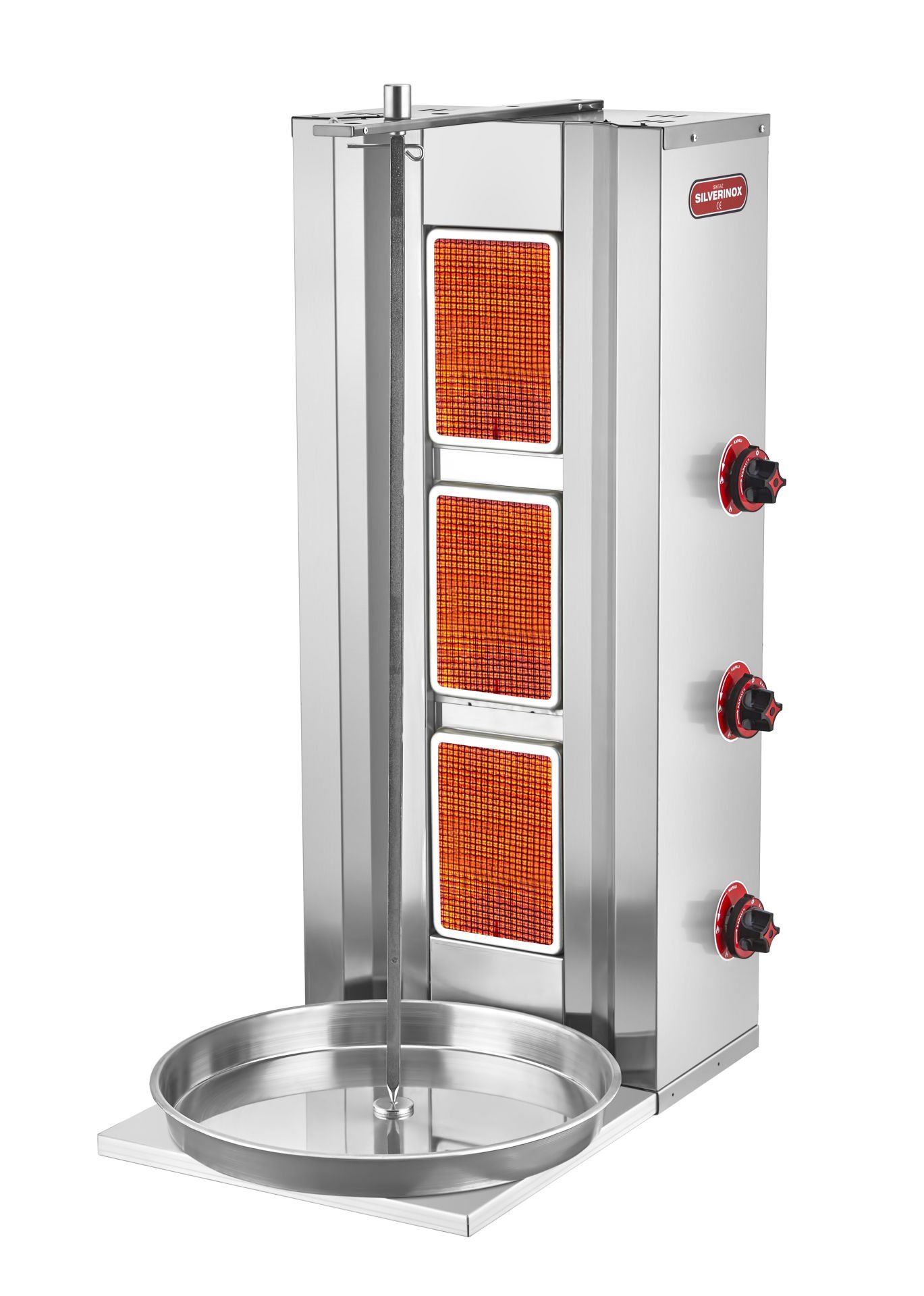 Silverinox 3 Radyanlı Sabit Motorsuz Doğalgazlı Döner Ocağı 2165