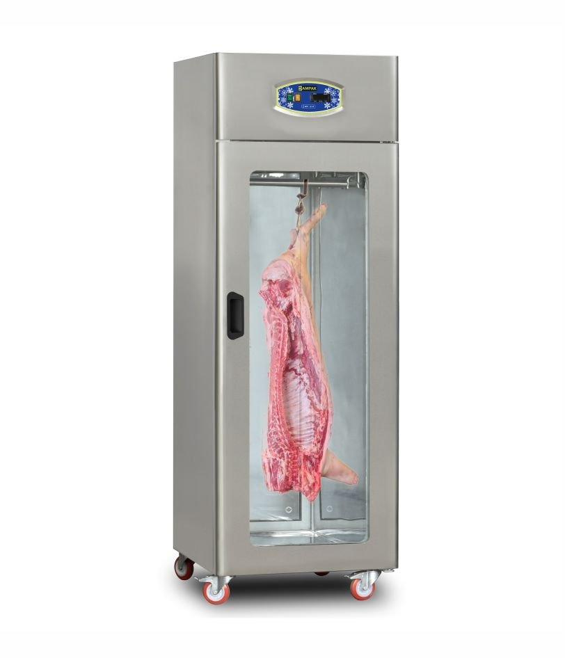 Dampak 22DBS1C-GN.45 Dik Tip Tek Kapılı Statik Et Askı Buzdolabı Vitrinli 602 lt 69x82x210 cm