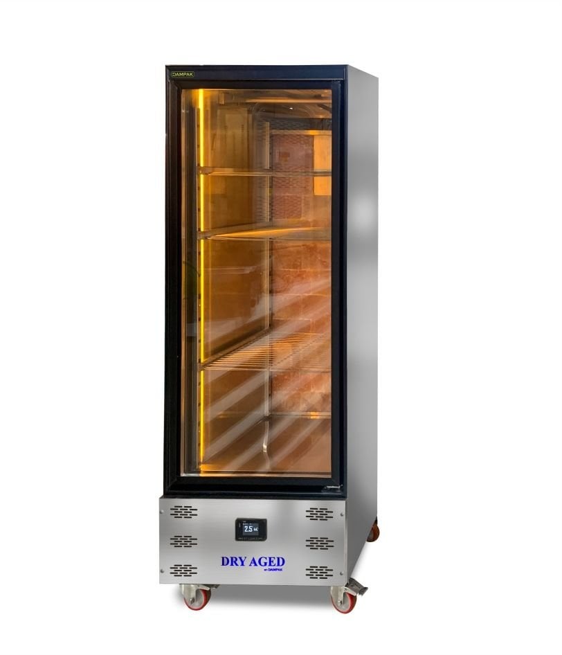 Dampak 22DBS1C-DRY Dik Tip Tek Cam Kapılı Dry Age Buzdolabı 550 lt 69x82x210 cm