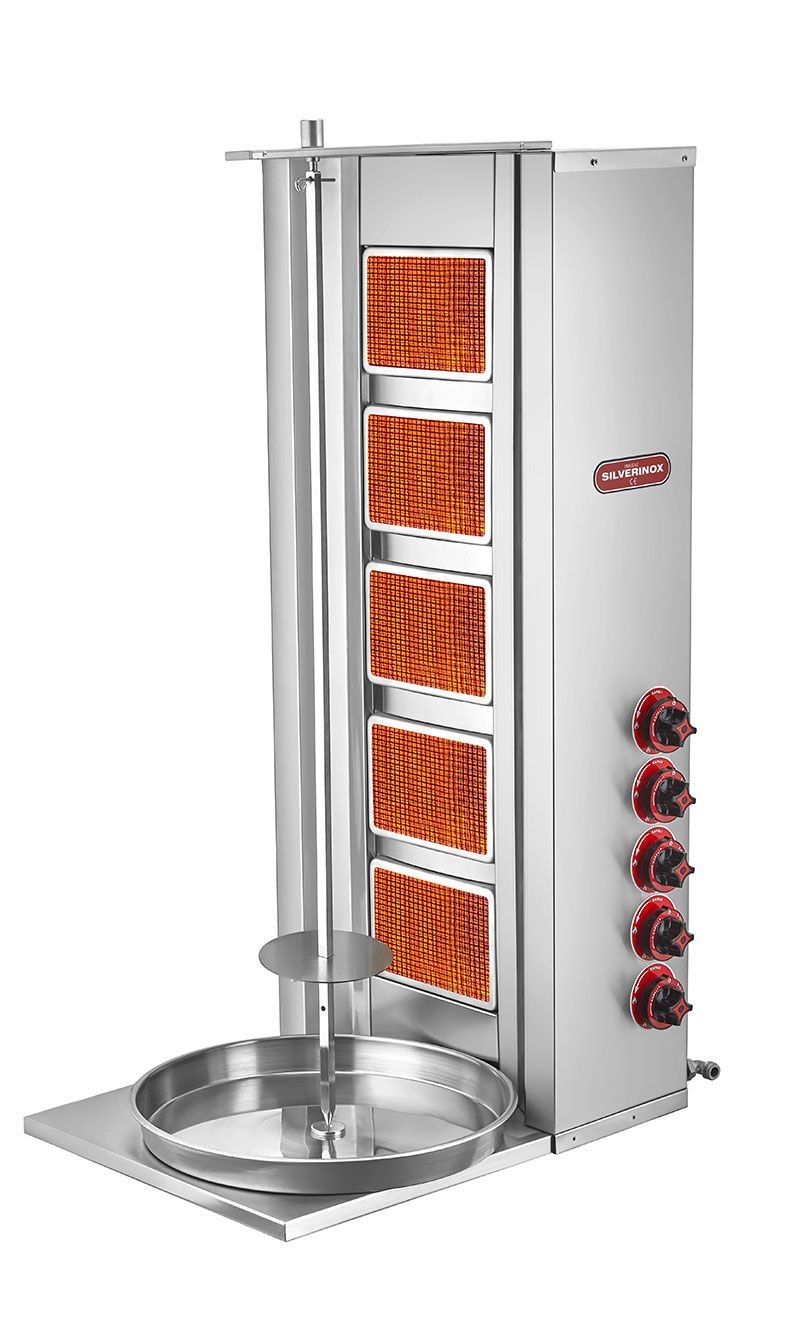 Silverinox 5 Radyanlı Alttan Motorlu LPG'li CE Döner Ocağı 2167-B5