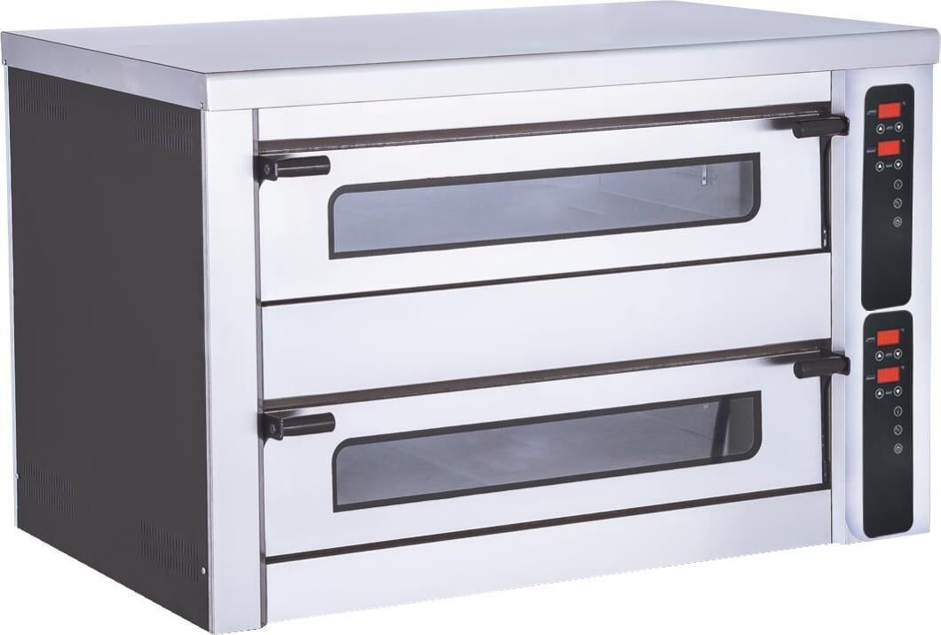 CSA Elektrikli Pizza Fırını Dijital Çift Katlı 30Cmx4+4 Pizza Kapasiteli KRCS.PFD.8