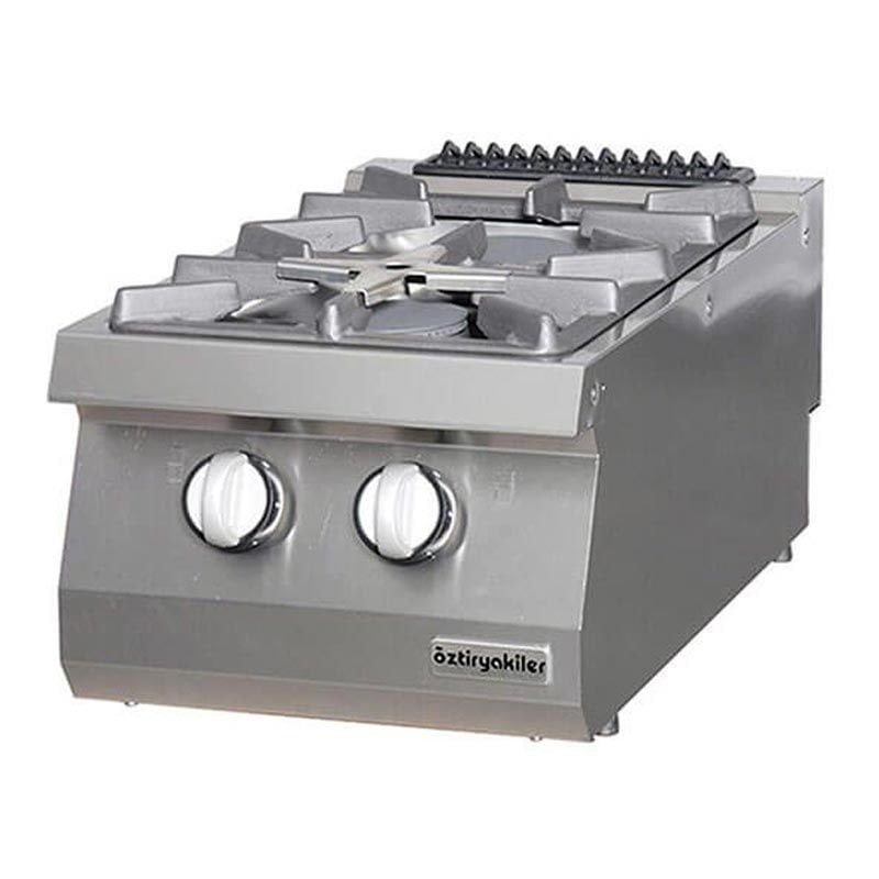 Öztiryakiler Set Üstü Ocak 700 Seri Gazlı 2 Açık Ateş 40*70*28 (6 kW+7,5kW)