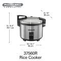 Hamilton Beach 37560R Seri Rice Cooker Pirinç Pişirici, 4.9 L