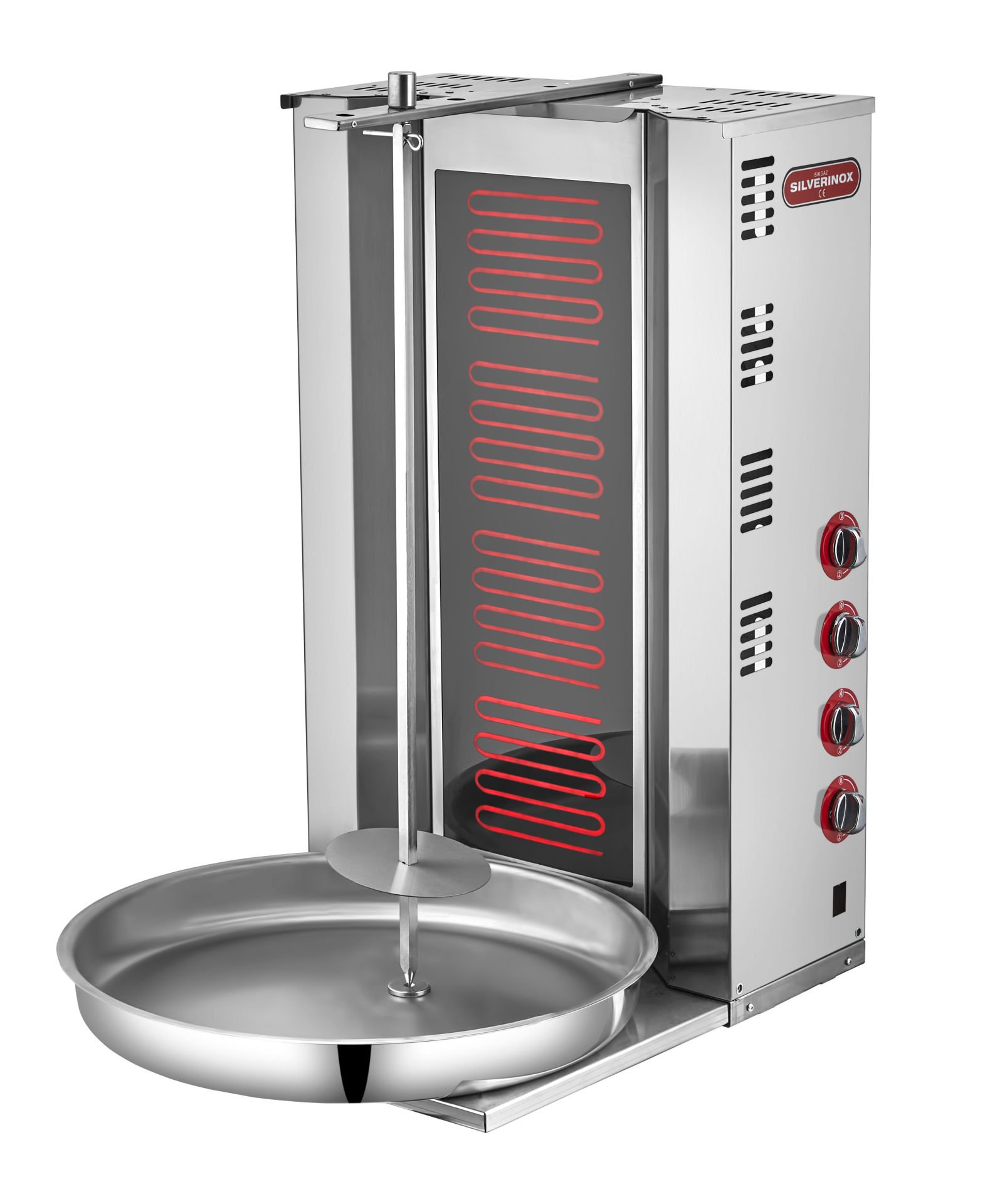 Silverinox 4 Radyanlı Sabit Motorsuz Elektrikli Döner Ocağı ED-07