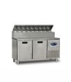 Dampak 22TBF2S-PA70 Alçak Model 2 Kapılı Pizza Hazırlık Buzdolabı 320 lt 150x70x109 cm