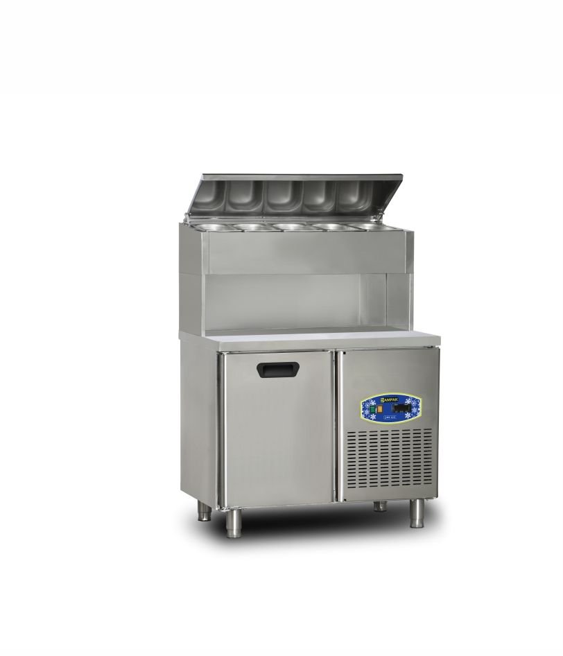 Dampak 22TBF1S-PY70 Yüksek Model Tek Kapılı Pizza Hazırlık Buzdolabı 196 lt 100x70x133 cm