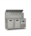 Dampak 22TBF2S-PY70 Yüksek Model 2 Kapılı Pizza Hazırlık Buzdolabı 290 lt 150x70x133 cm