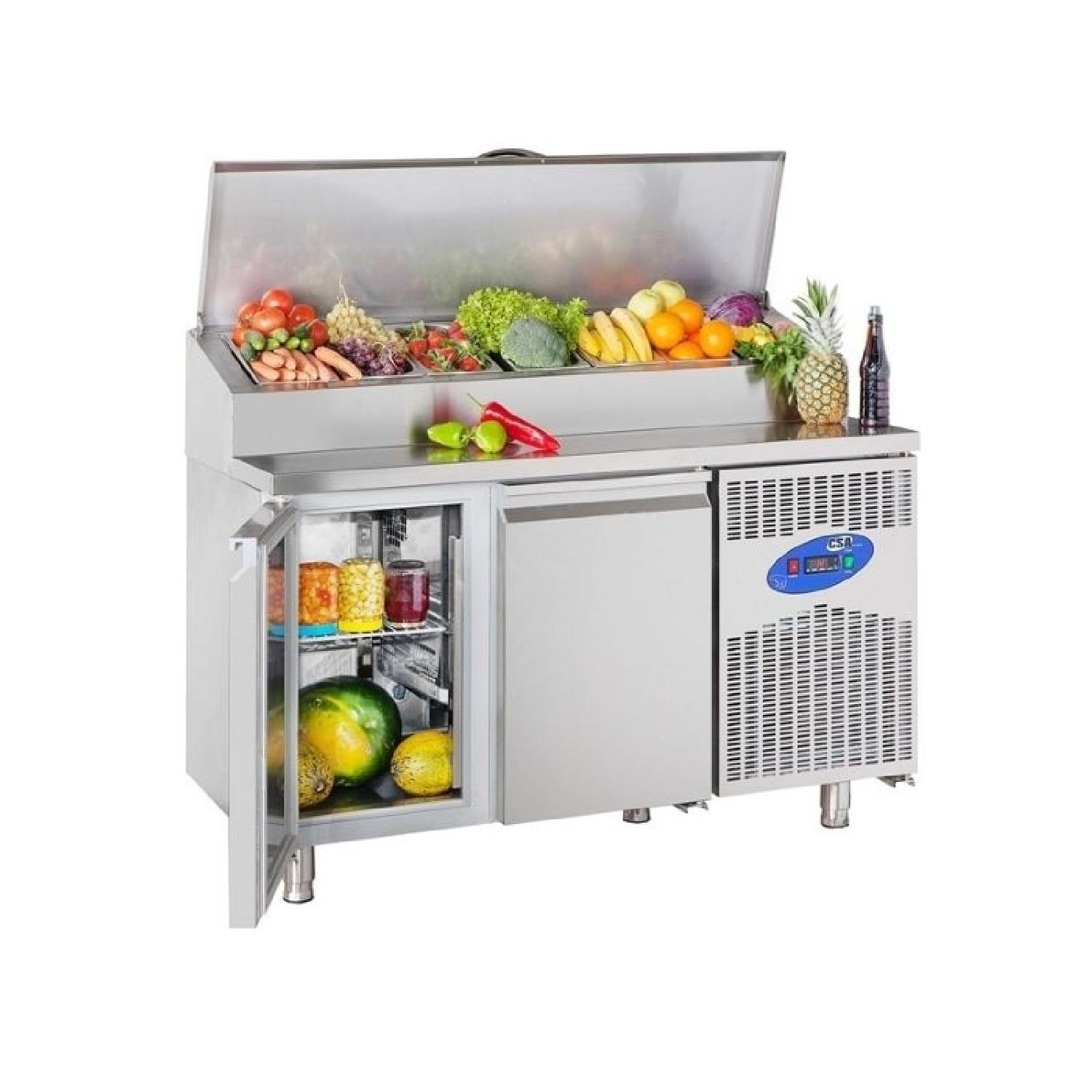 CSA CS.TEK.2.700 Make Up Buzdolabı 2 Kapılı 141×70 Cm 281 L 304 Kalite