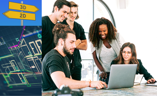 2D ve 3D Endüstriyel Mutfak Çalışması