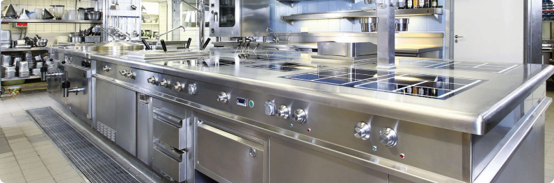Endüstriyel Mutfak alanında Tüm Ürün Gruplarına Cevap Vermekteyiz.